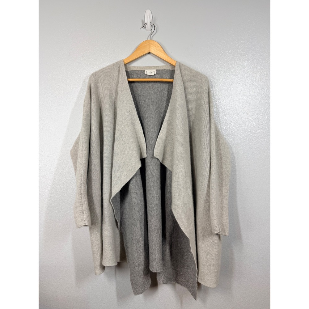Club Monaco Sweater Women's XS‎ Beige Cashmere Open Front Cardigan Sweater